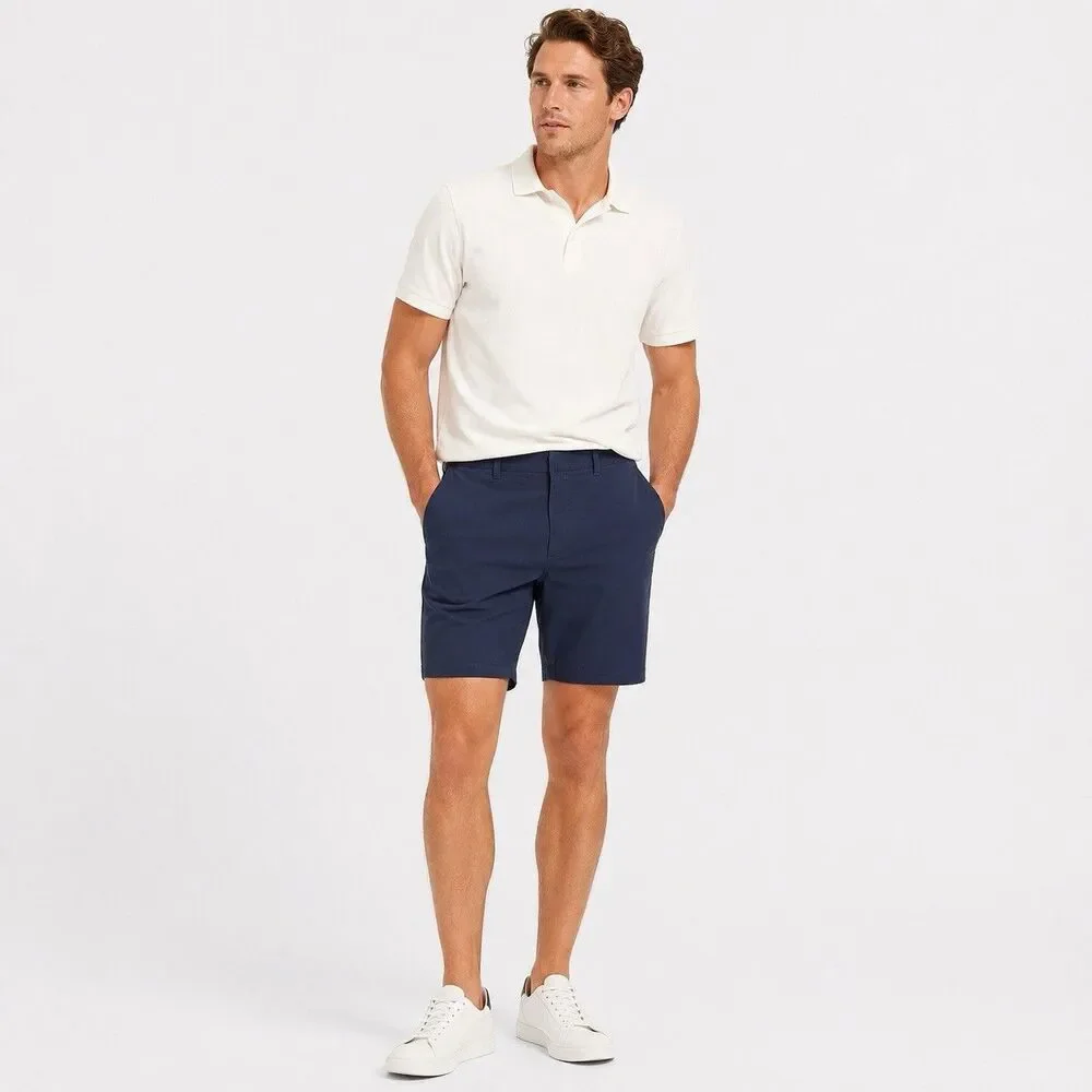 J Crew Mens Tech Golf Shorts 35 Navy Blue 9